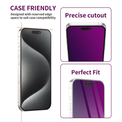 2 Pack Privacy Screen Protector for iPhone 17 Pro Max Tempered Glass 6.9'' Private Saver Anti-Spy Eye Protection Anti-Scratch Full Coverage No Bubble