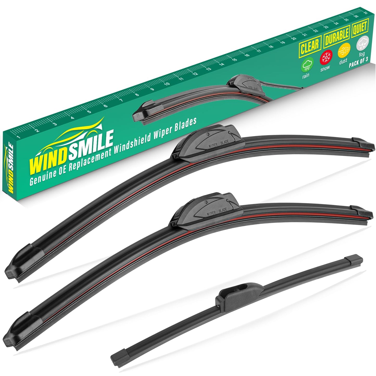 WINDSMILE Windshield Wiper Blade Replacement for Hyundai Palisade 2020-2025