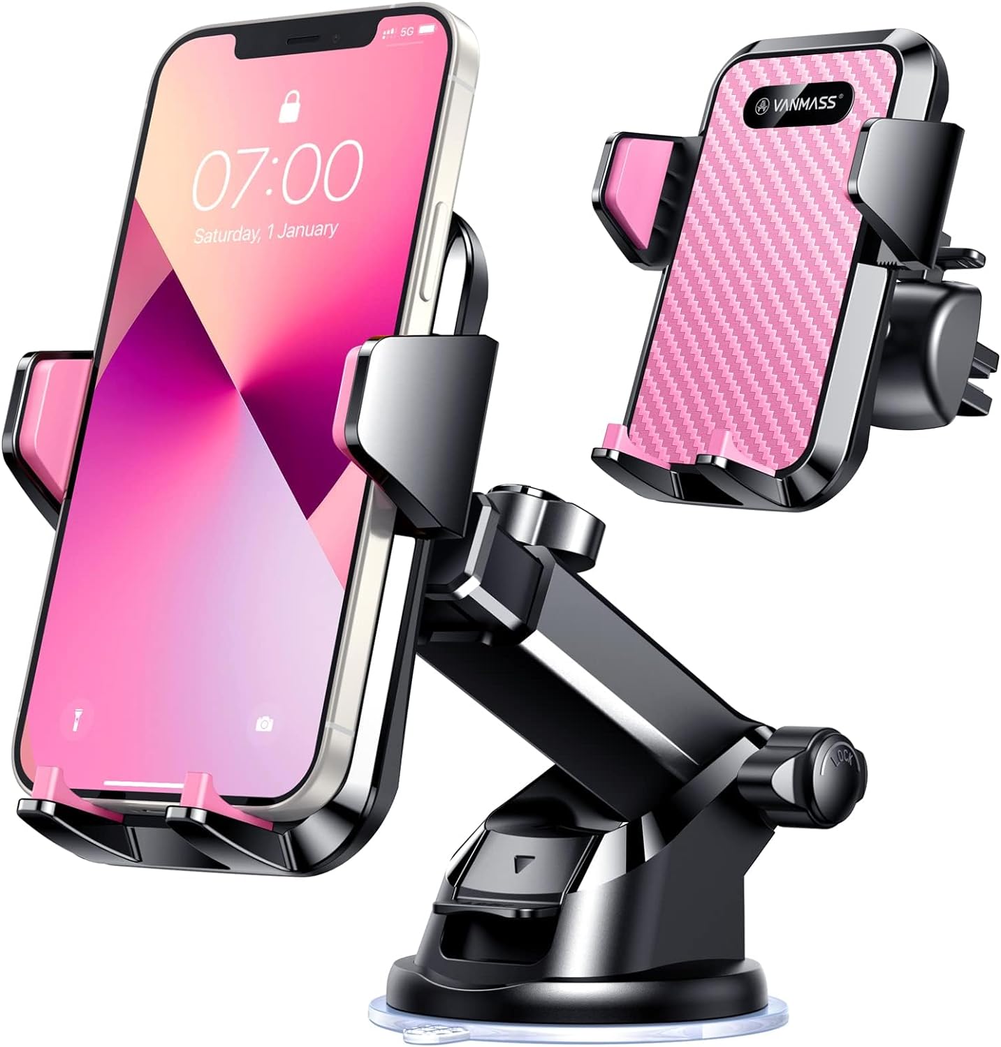 VANMASS【85+LBS Strongest Suction & Military-Grade Ultimate Car Phone Mount