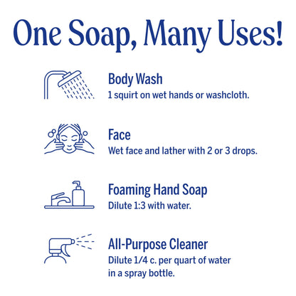 Dr. Bronner's Peppermint Pure-Castile Liquid Soap, Hand Soap, 32 oz