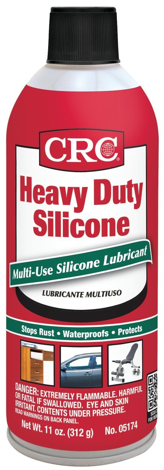 CRC Heavy Duty Silicone Lubricant, 11 Wt Oz, Clear Colorless Liquid
