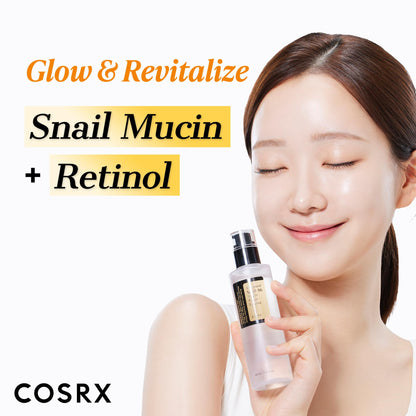 COSRX Snail Mucin 96% Repairing Serum for Sooothing & Hydrating 3.38 oz.