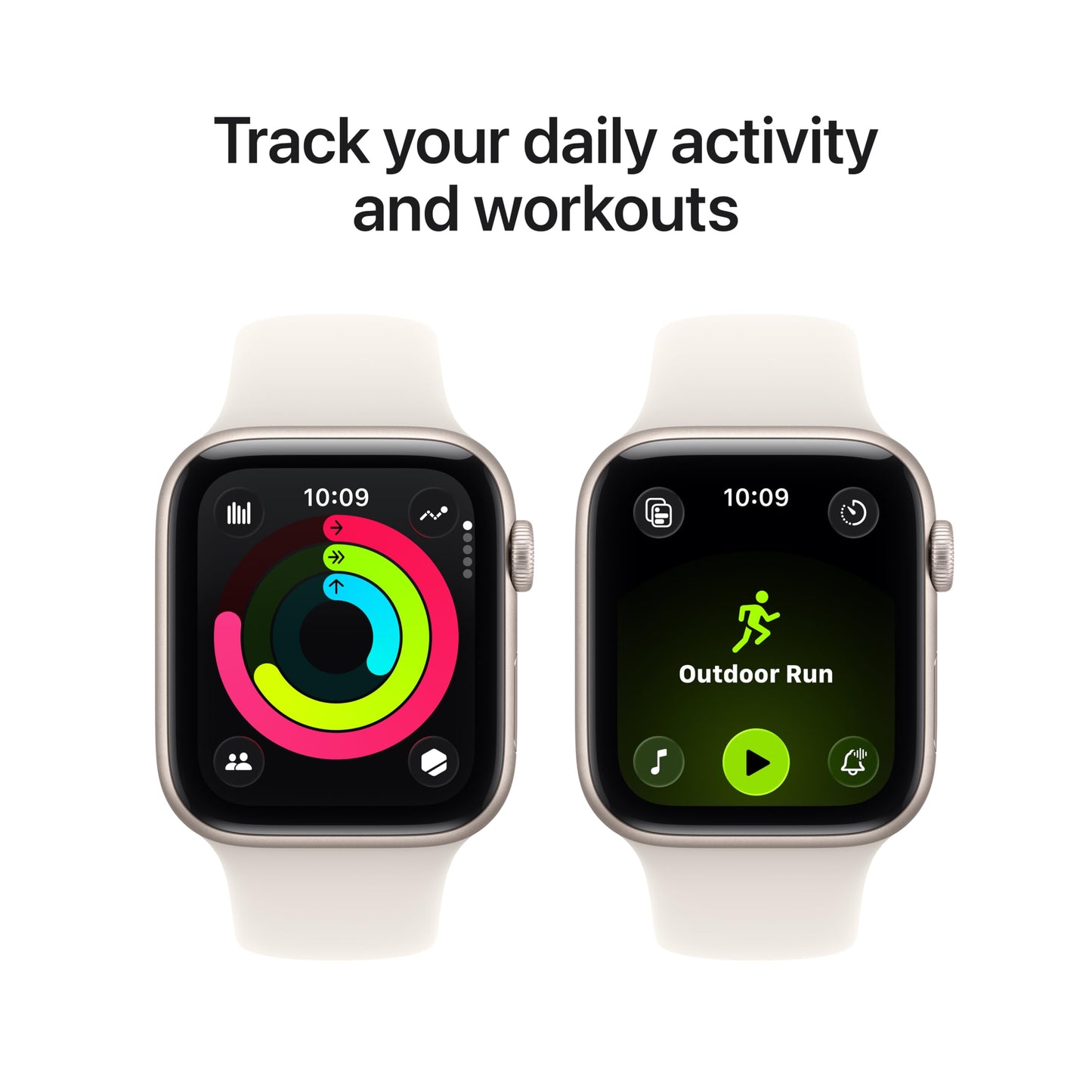Apple Watch SE 3 [GPS 44mm] Smartwatch with Midnight Aluminum Case with Midnight Sport Band - M/L. Fitness and Sleep Trackers, Heart Rate Monitor, Always-On Display, Water Resistant