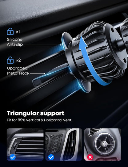 Lamicall for MagSafe Car Mount Vent 20 Super Magnets Accessories for iPhone