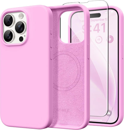 GONEZ Magnetic for iPhone 17 Pro Max Case, Silicone Cover Stone