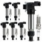 UF667 Ignition Coil & ILZFR6D11 Double Iridium Spark Plug for BMW 2.5-6.0L