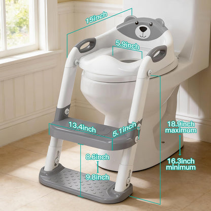 Potty Training Toilet for Toddlers, 2-in-1 Potty Training seat, Anti-Slip