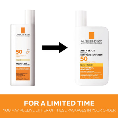 La Roche-Posay Anthelios Mineral Light Fluid Sunscreen for Face in 5 shades