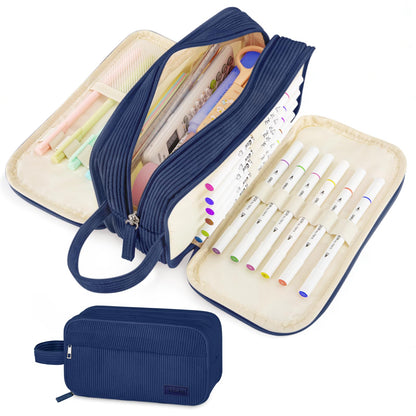 Cute Big Pencil Case Pouch Bag with Handle for Teen Girls Boy Gift