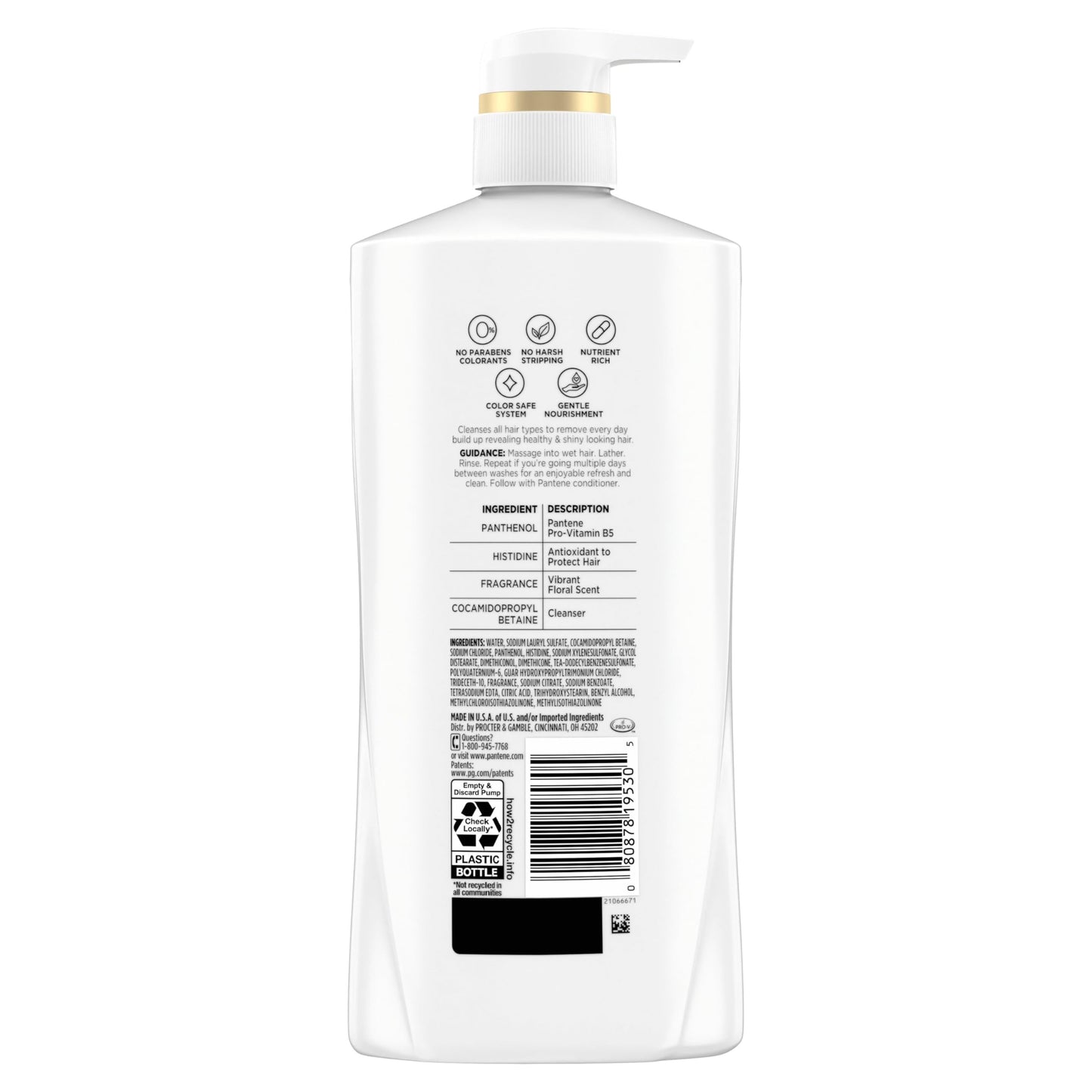 Pantene Shampoo & Conditioner Set, Daily Moisture Renewal - Pro-V Nutrients for Dry, Color-Treated, Straight to Curly Hair, 72-Hour Hydration & Softness, 52.8 Oz Total + Miracle Rescue Shot (0.5 Oz)