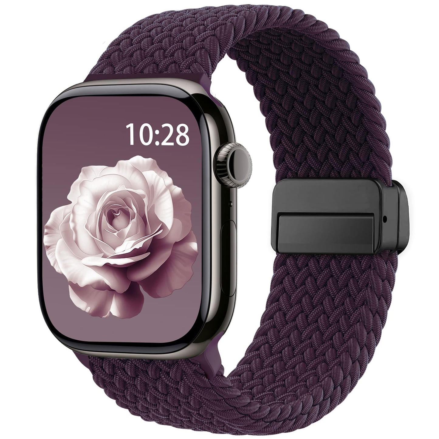 Braided Stretchy Magnetic Band Compatible with Apple Watch Bands Women Men