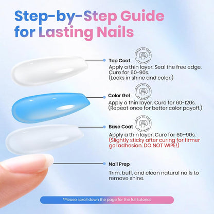 Beetles 2 Pcs 15ml No Wipe Gel Top Coat and Base Coat Set