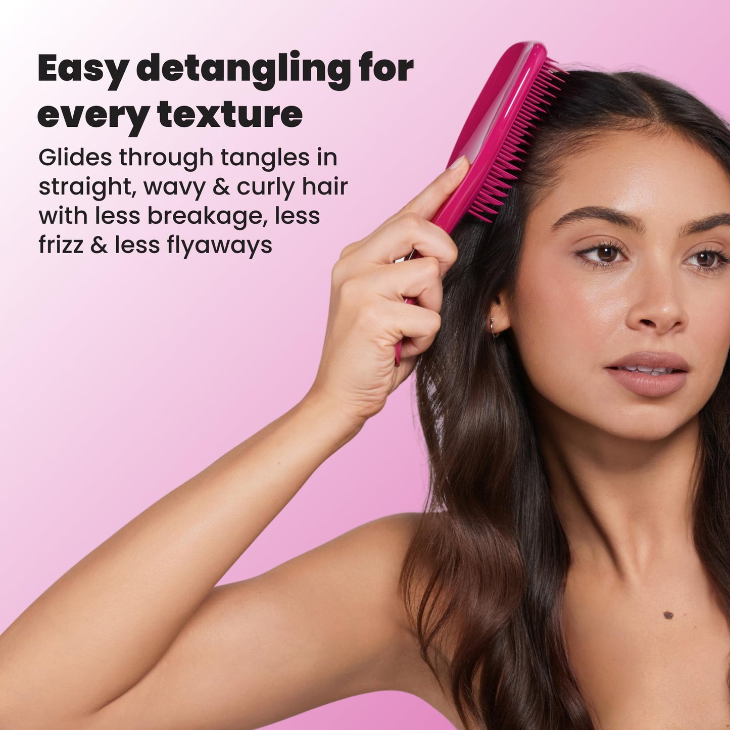 Tangle Teezer Ultimate Detangler Brush, Straight to Wavy, Liquorice Black