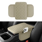 Amiss Car Center Console Cover, Upgraded Leather Car Armrest Cushion with 2 Storage Pockets, Universal Waterproof Cushion Pad, Non-Slip Car Interior Accessories, Fits Most Sedans SUVs Trucks (Black)
