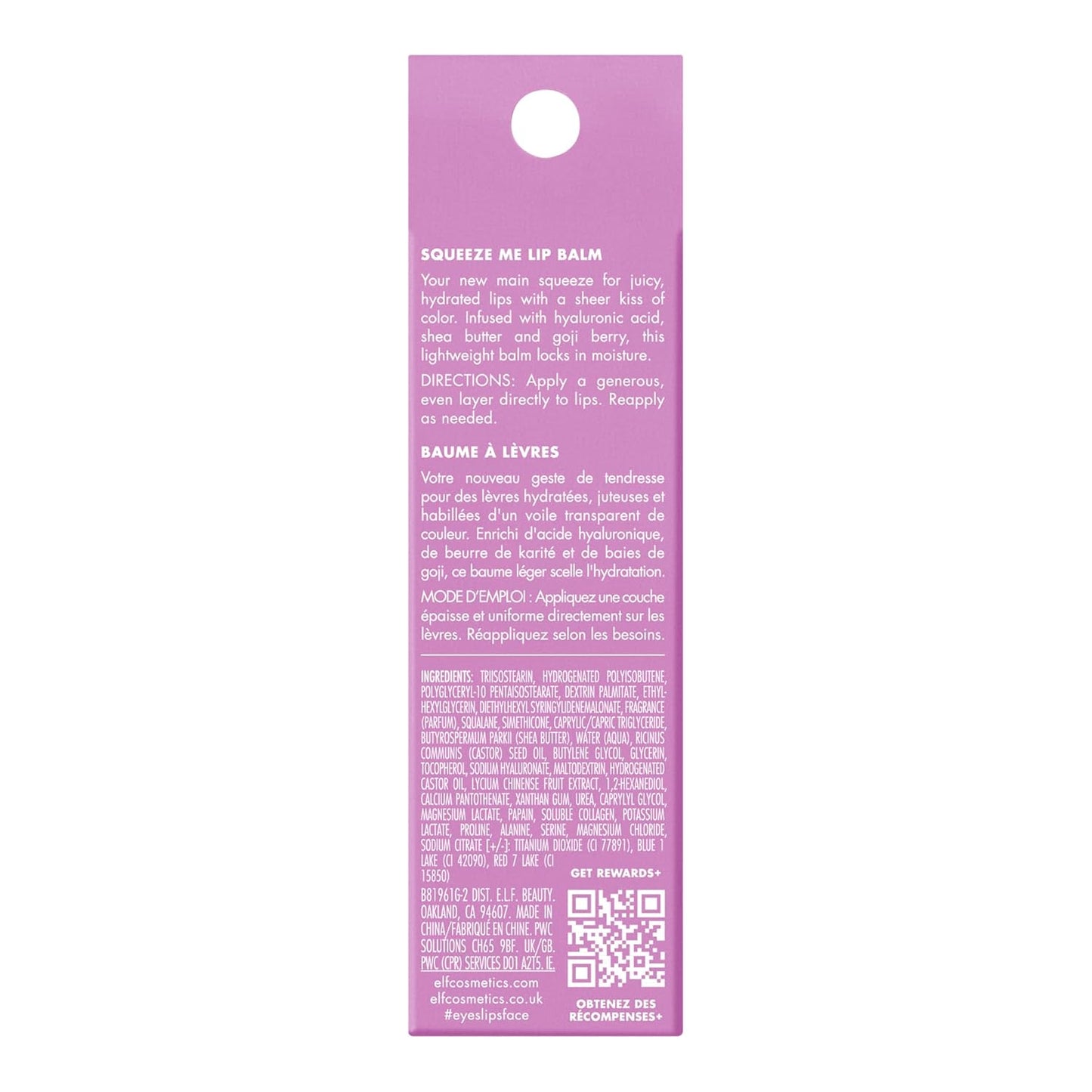 e.l.f. Squeeze Me Lip Balm, Strawberry