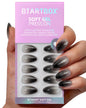 BTArtbox Press On Nails, Cream Puff, Short Almond, Ombre Off White, 32Ct