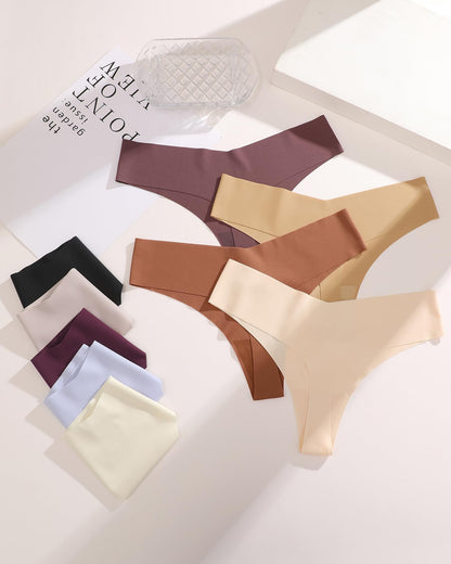 Take Talk Underwear Womens 9 Pack Seamless Thongs No Show Workout Panties