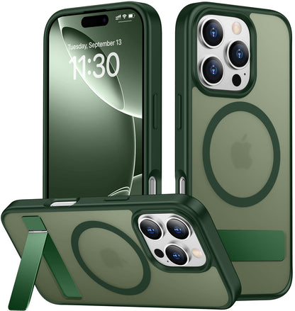 SPIDERCASE Magnetic for iPhone 17 Pro Max Case,with Kickstand,Clear