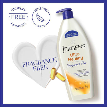 Jergens Ultra Healing Body Lotion, Moisturizer for Dry Skin, 32 fl oz