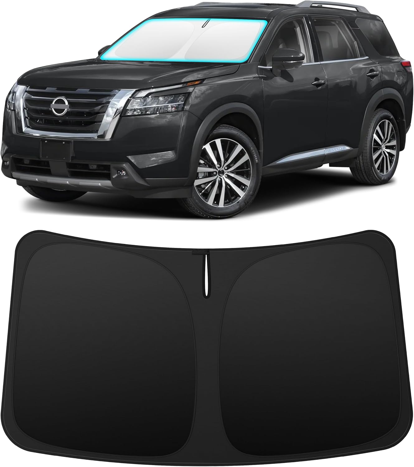INSAUTO Custom Fit Windshield Sun Shade for Nissan Frontier 2005-2021