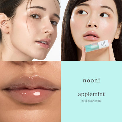 NOONI Korean Lip Oil - Applepeony - pH Color-Changing Plumping Lip Gloss