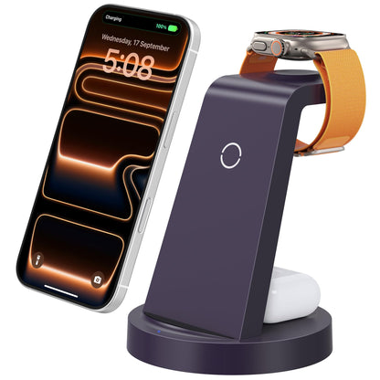 Anlmz 3 in 1 Charging Station - Wireless Charger for Apple Multiple Devices