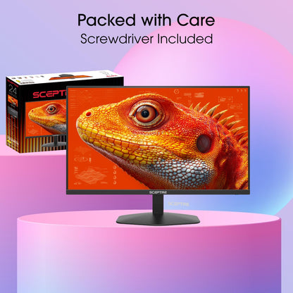 Sceptre New 22-Inch Gaming Monitor, FHD 1080p, Up to 144Hz, HDMI, DisplayPort, Built-in Speakers, Machine Black (E225W-FW144 Series, 2026)
