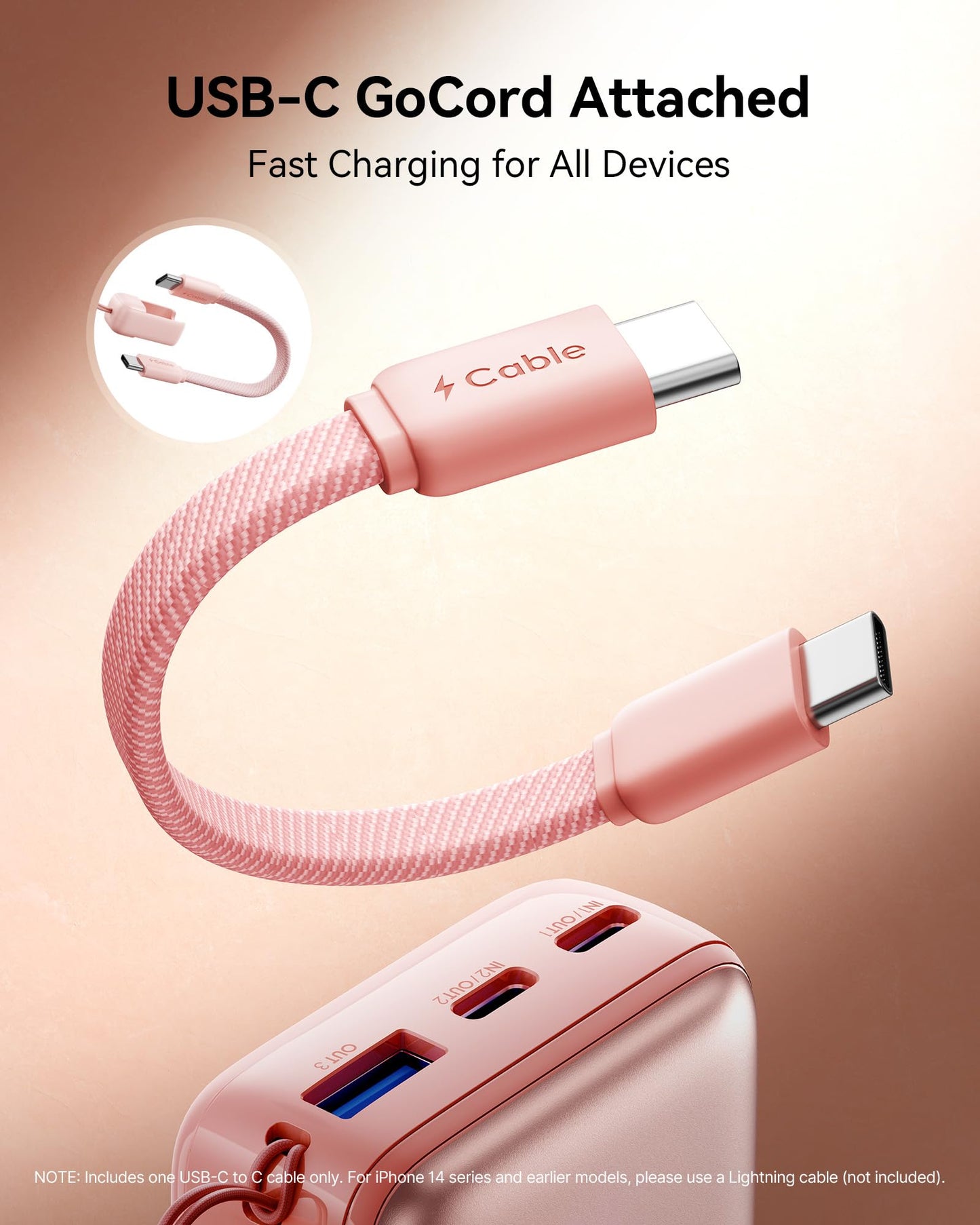 INIU Portable Charger, Ultra Mini 10000mAh 45W Fast Charging Power Bank