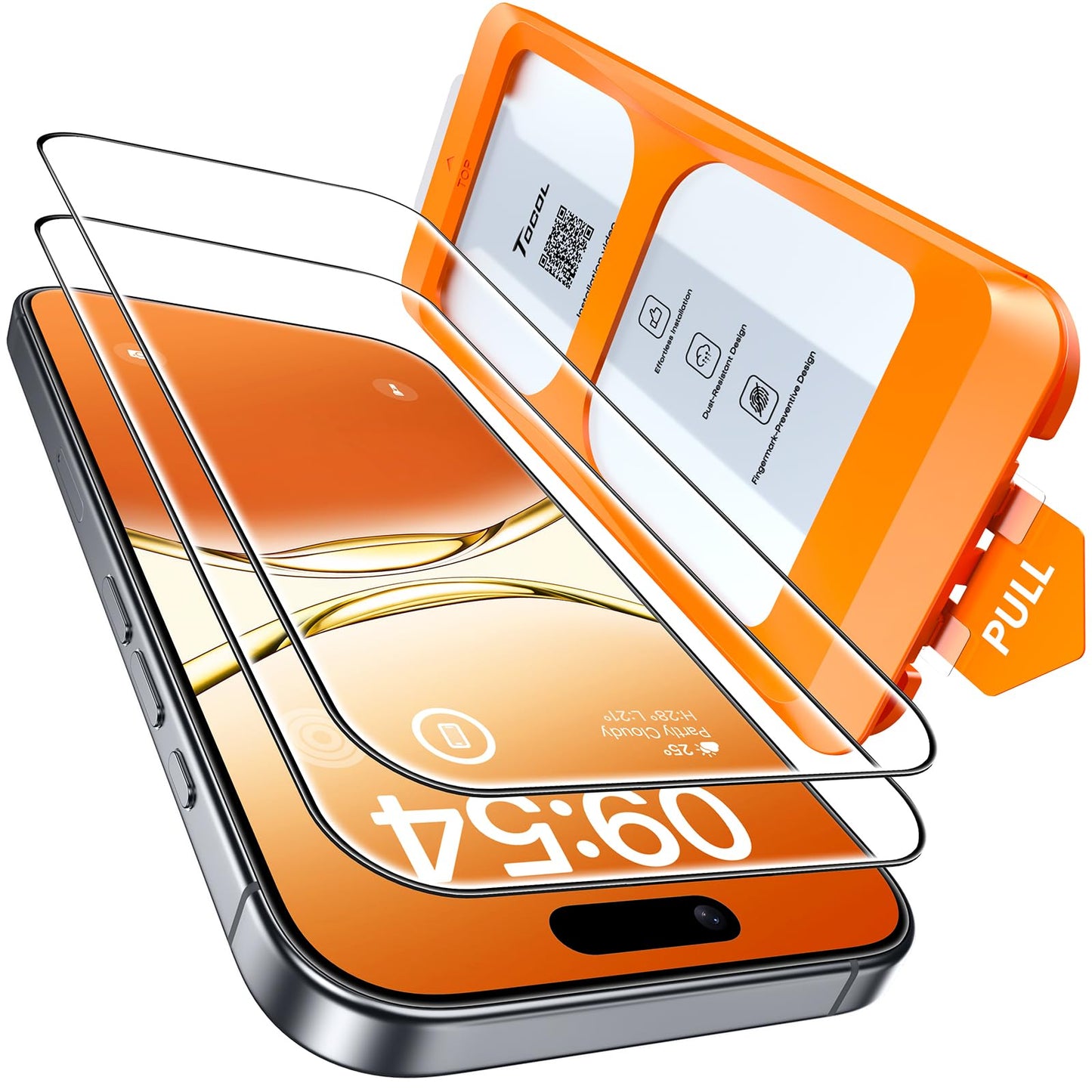 TOCOL for iPhone 17 Pro Max Screen Protector, Clear