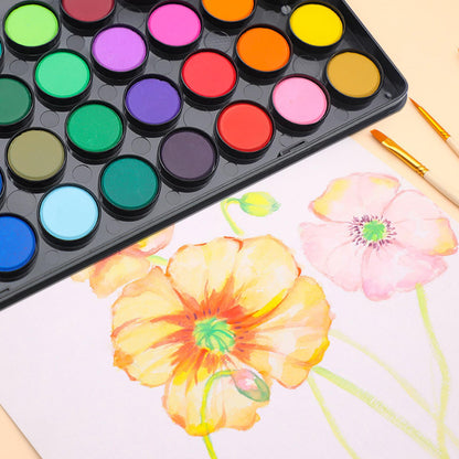 Artecho 48 Colors Watercolor Paint Set, 3 Brushes
