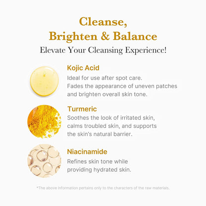 medicube Facial Cleanser Turmeric Capsule Foam Cleanser