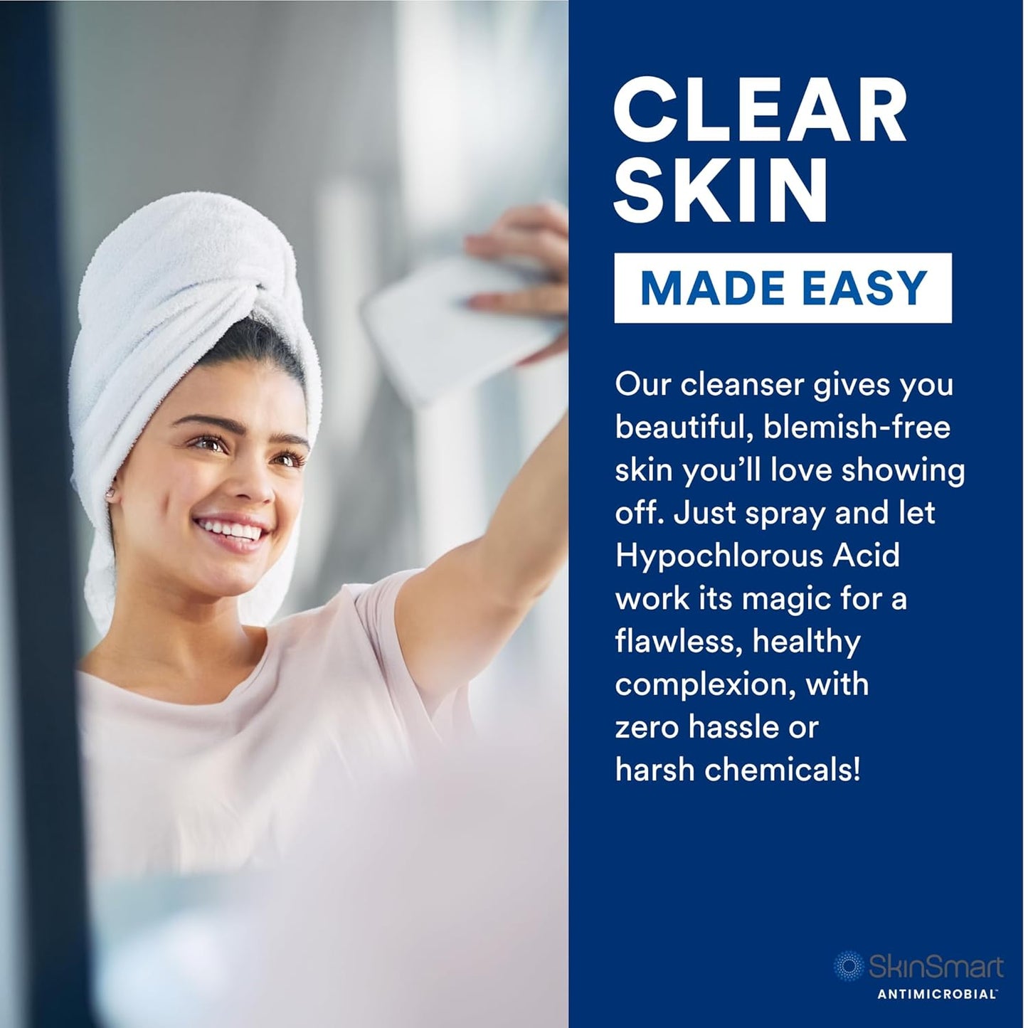 SkinSmart Antimicrobial Facial Cleanser for Breakouts and Blemishes, 8 oz