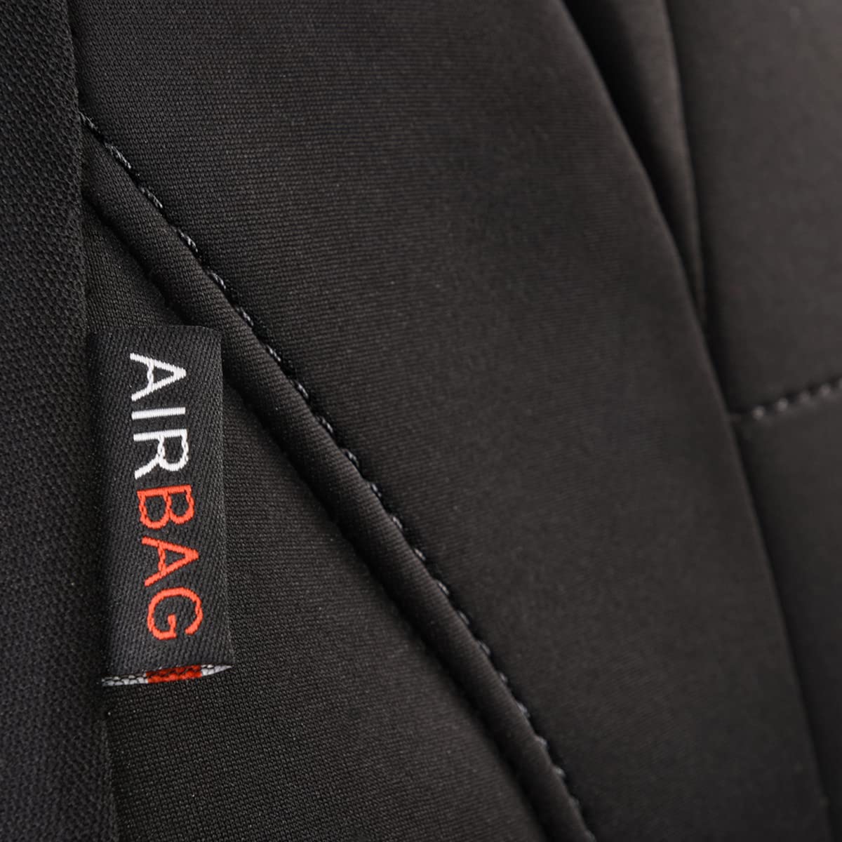CAR PASS Waterproof Car Seat Covers Front Seats Only with 5mm Composite EVA, Neoprene Car Seat Cover with Separate Headrest Cover, Quick Setup Universal Fit for Car SUV Trucks,Airbag Compatible（Gray