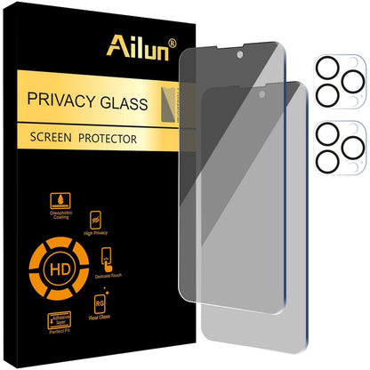 Ailun Privacy Screen Protector+Camera Lens Protector for iPhone 17 Pro Max