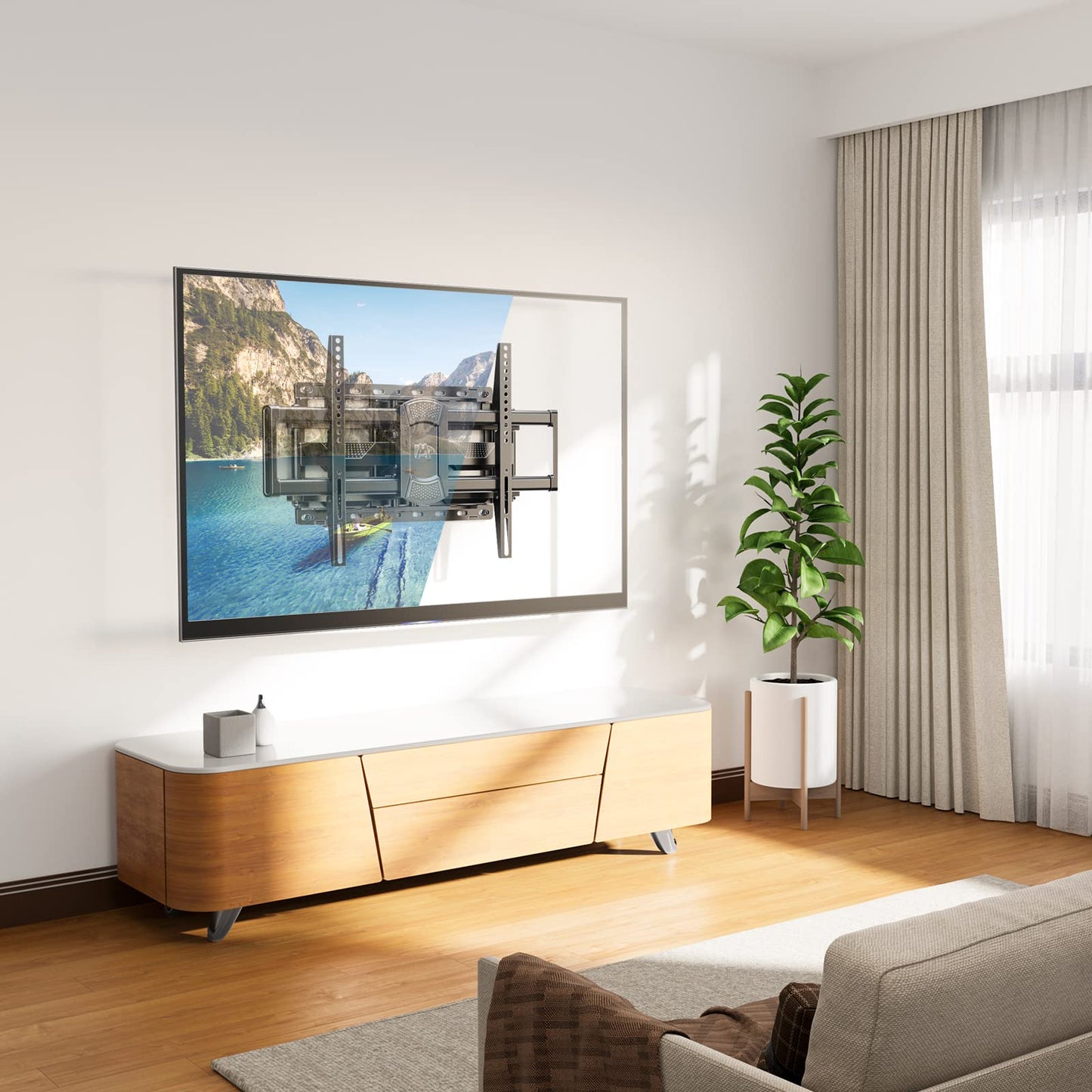 Mounting Dream Full Motion TV Wall Mount for 32-70 Inch TVs up to 99lbs