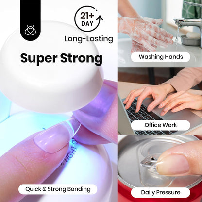 Beetles Soft Gel Nail Tips Short Almond 288pcs in 12 Sizes Etch-X