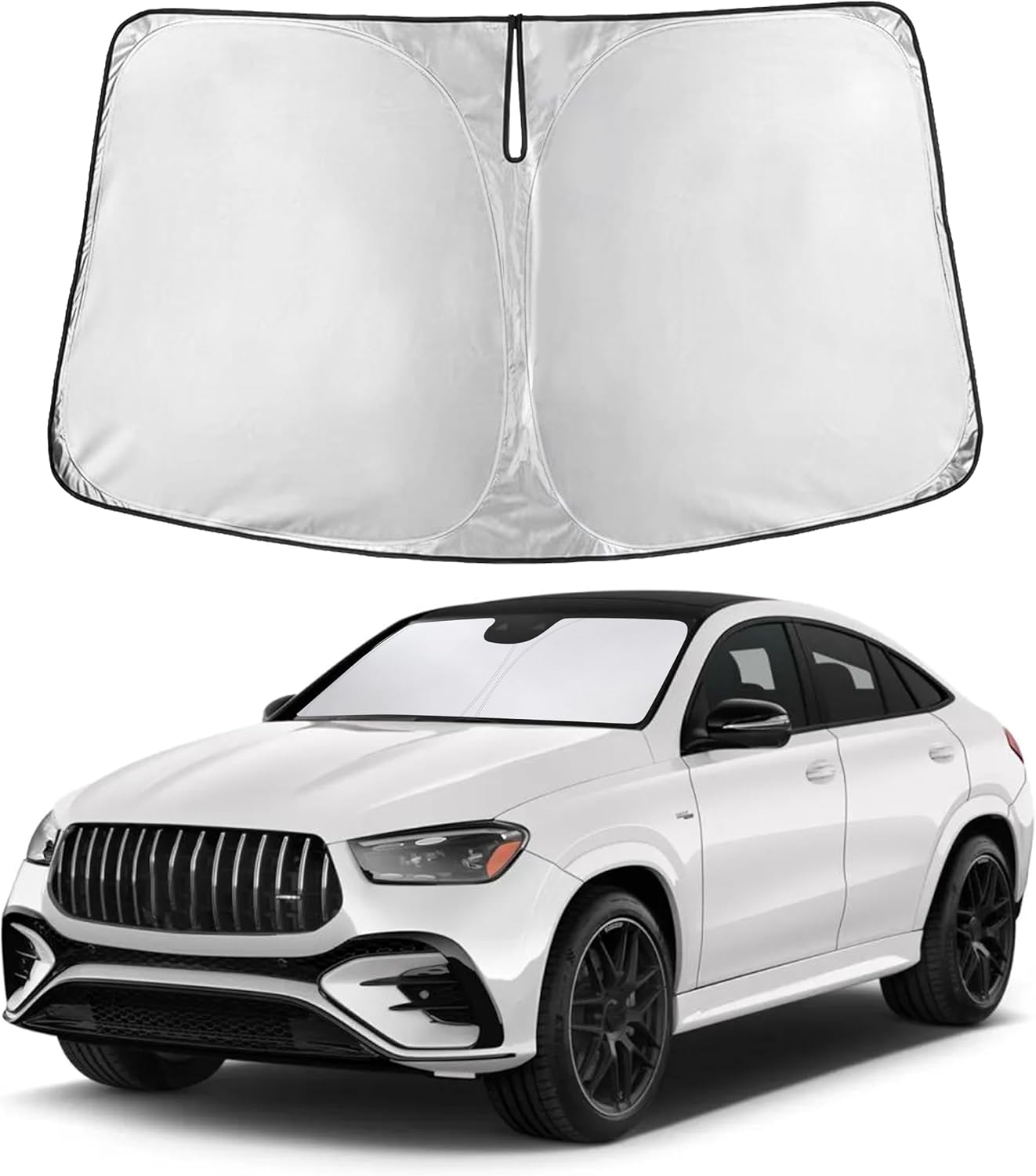 Autovir Windshield Sun Shade, 2017-2026 Tesla Model 3 & Y, 280T Visor Shade