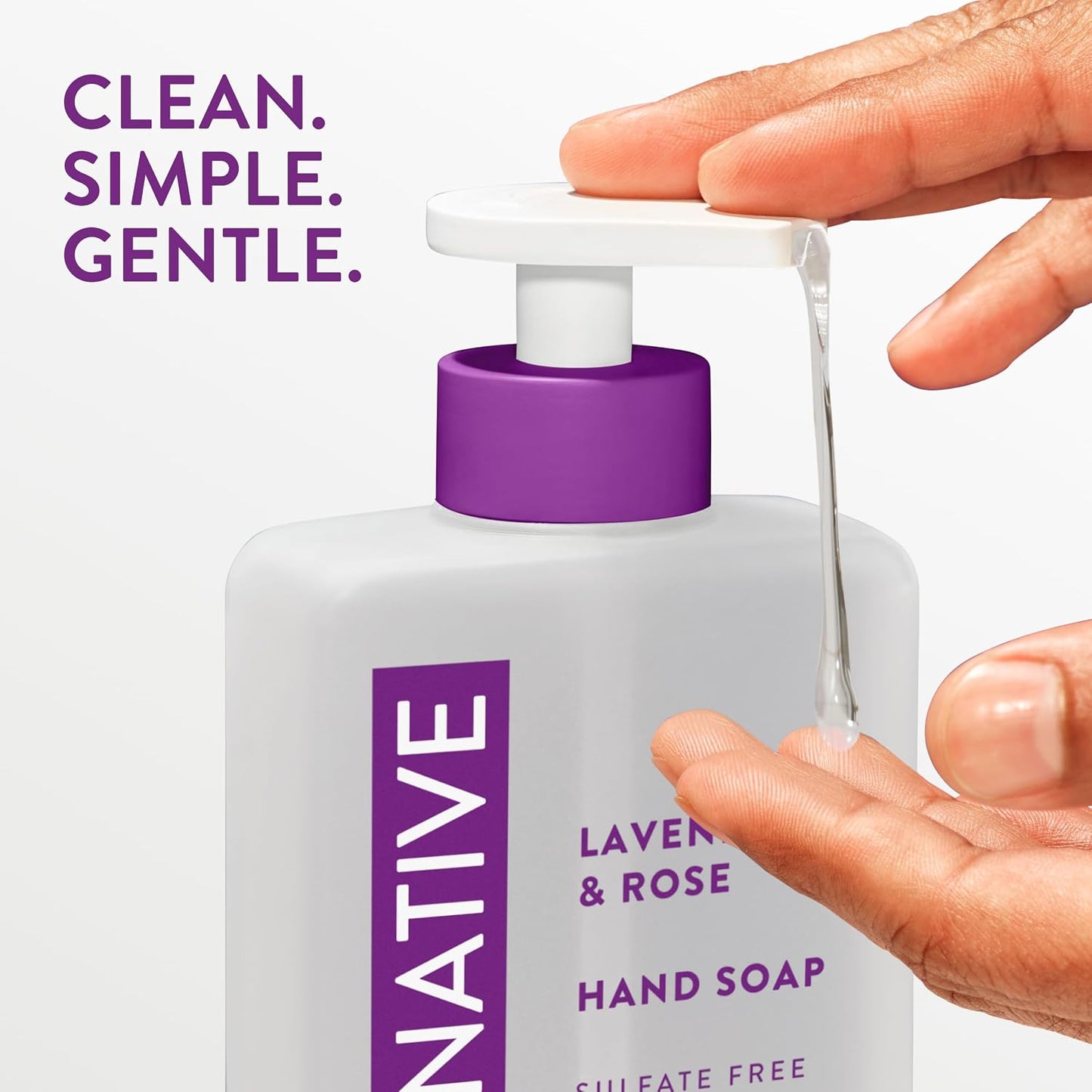 Native Liquid Hand Soap, Toasted Vanilla & Honey Scent, Non-Drying Formula for Soft, Smooth Hands, Made with Plant-Based Cleansers, Sulfate & Paraben Free, 13 oz Bottle