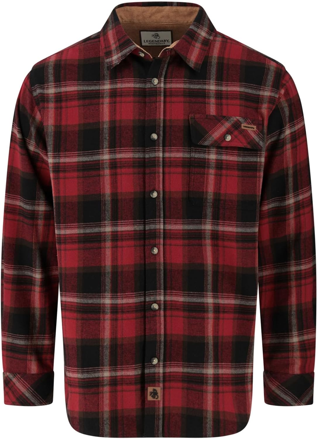 Legendary Whitetails Mens Flannel Long Sleeve Button Down 100% Cotton Shirt