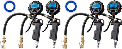 AstroAI Digital Tire Pressure Gauge with Inflator 3-250 PSI Fits 1/4" NPT