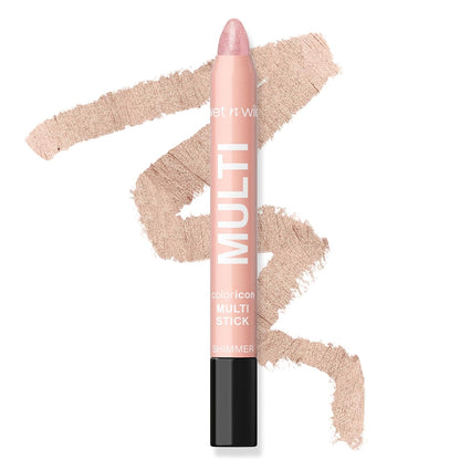 wet n wild Color Icon Cream Eyeliner Eyeshadow Multi-Stick, Moisturizing, Nourishing Velvety Cream-to-Powder Buildable & Blendable Formula, Cruelty-Free & Vegan - Brown Sugar