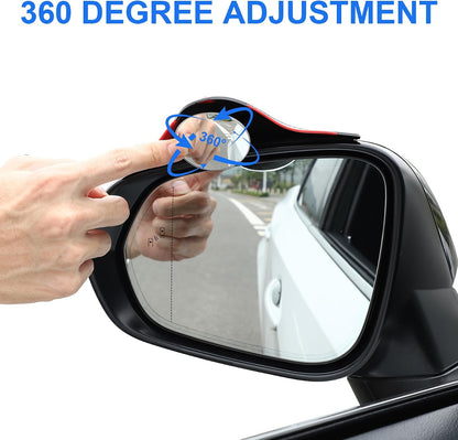 LivTee Blind Spot Car Mirror, HD Glass Frameless Convex Side Mirror Blindspot, Wide Angle Rear View Mirrors for SUVs, Trucks and RVs - Car Accessories