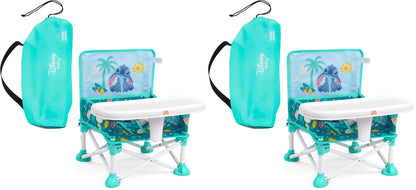 Bright Starts Pop 'N Sit Portable Booster, Indoor/Outdoor Use, Floor Seat with Feeding Tray, Teal, 6 Mos - 3 Yrs