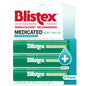 Blistex Medicated Lip Balm SPF 15, 24 Hr Moisture, 0.15 oz, 3 Count