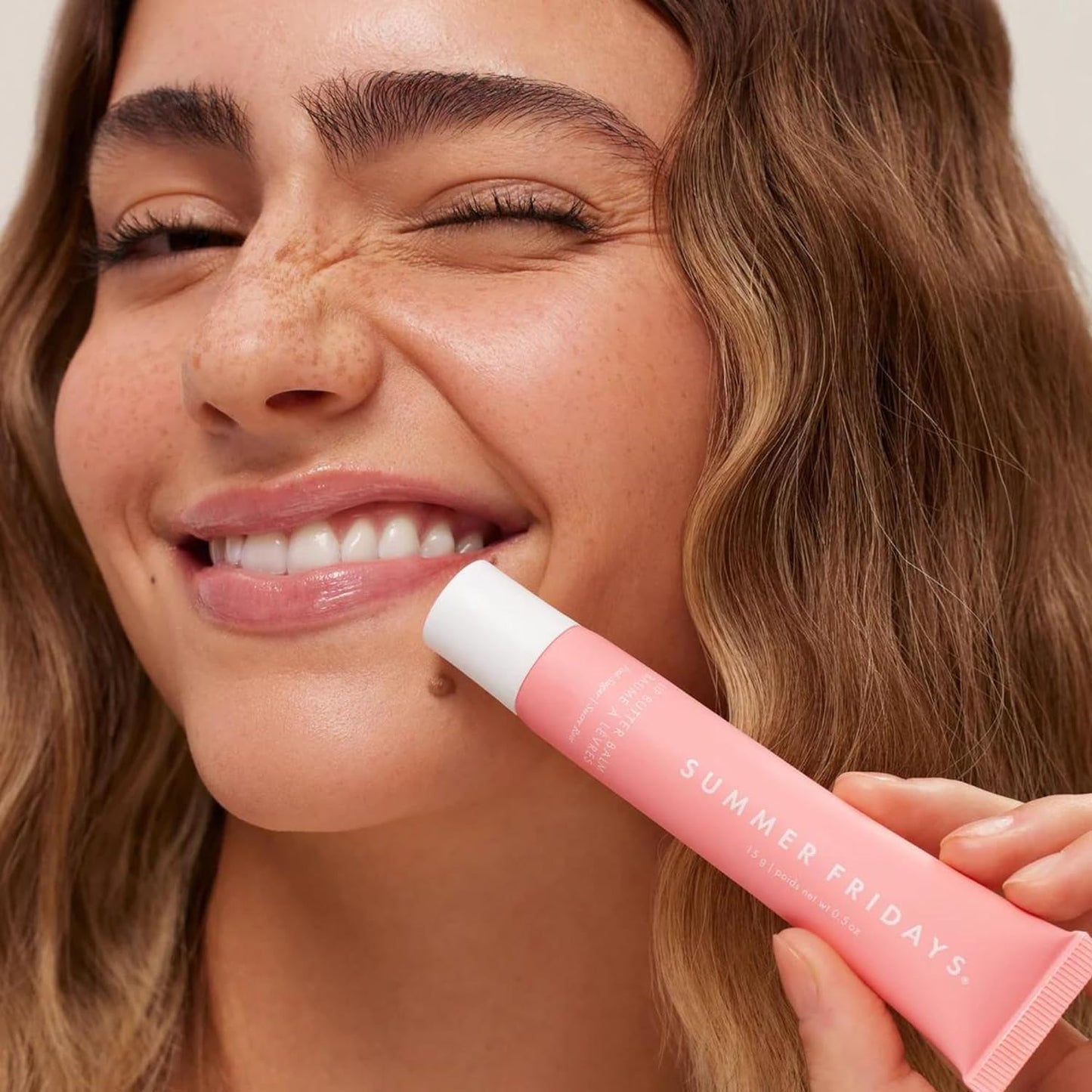 Summer Fridays Lip Butter Balm - Moisturizing Lip Gloss for Instant Shine + Sheer Color - With Nourishing Shea Butter - Everyday Makeup + Skin Care Summer Essentials - Vegan - Pink Sugar (.5 Oz)