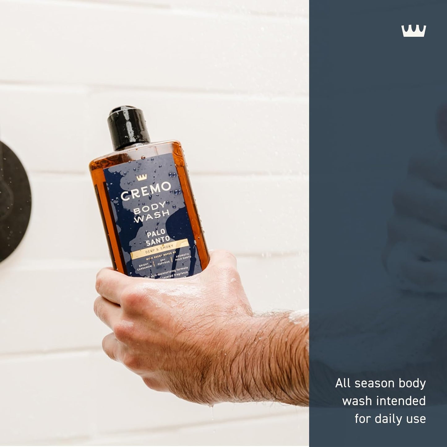Cremo Body Wash for Men, Cypress Santal, 16 Fl Oz