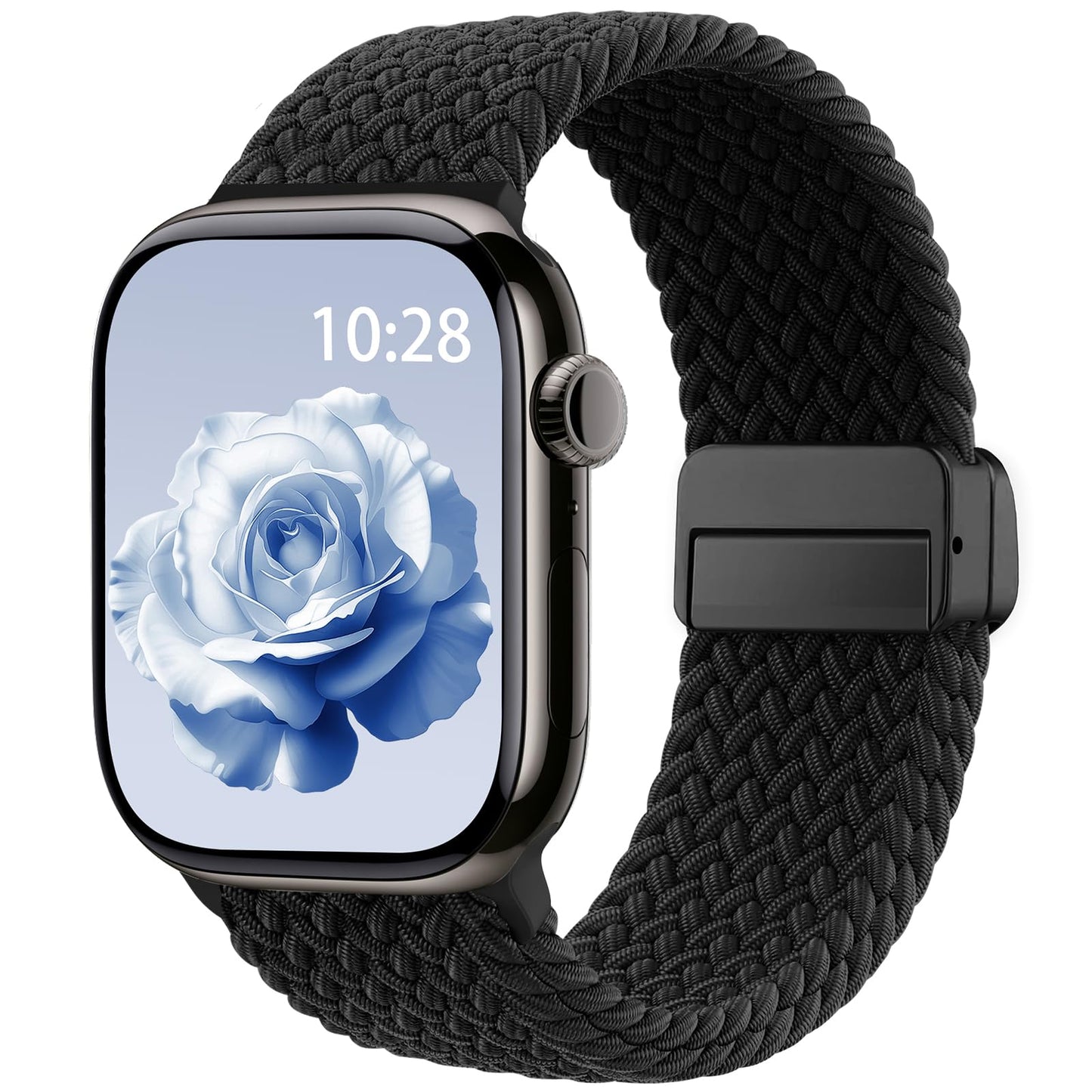 Braided Stretchy Magnetic Band Compatible with Apple Watch Bands Women Men