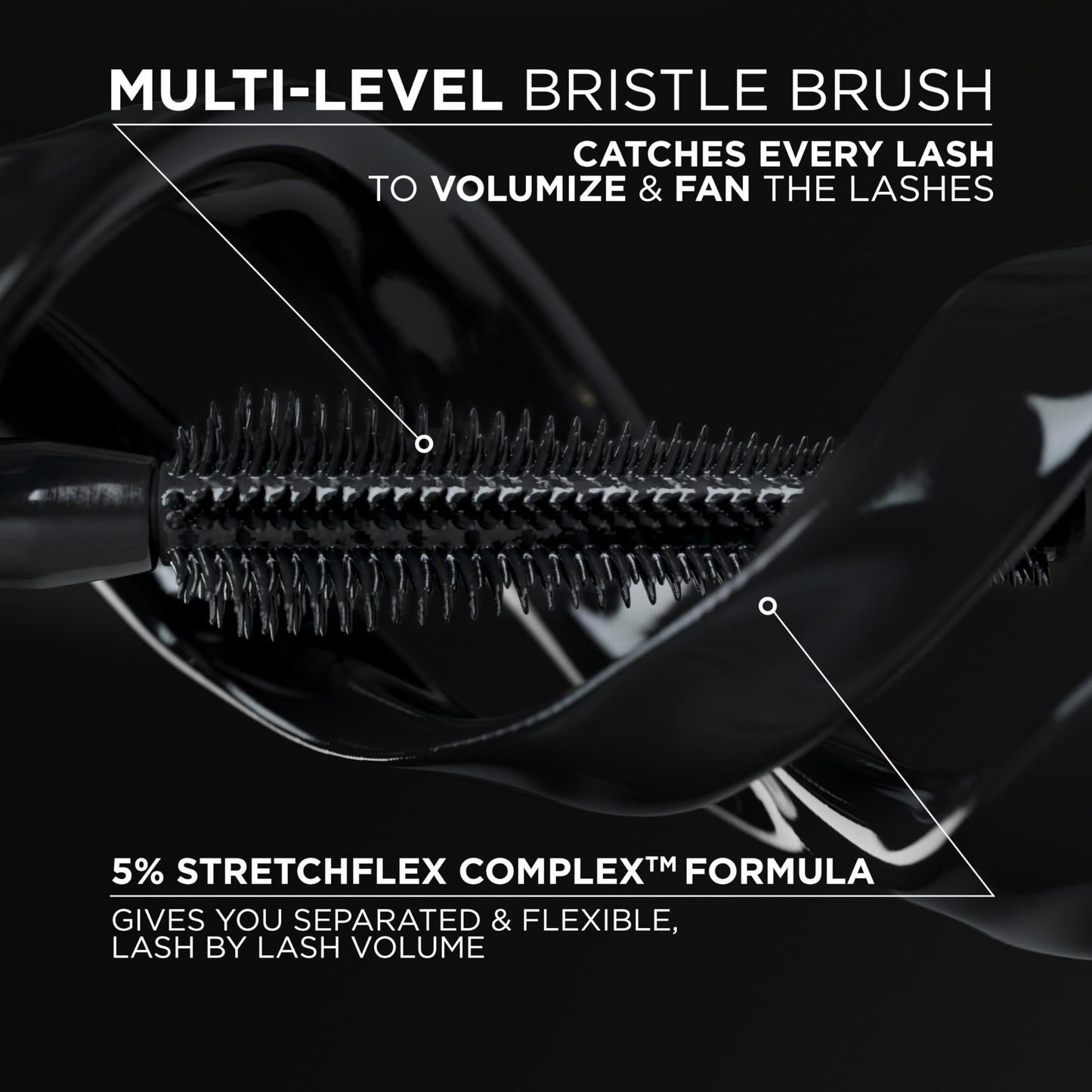 L'Oreal Paris Voluminous Panorama Chromatic Mascara, Volumizing and Lengthening Brown Mascara, Longwear, Smudge-Resistant and Washable, 705 Brown Leather