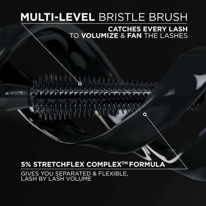 L'Oreal Paris Voluminous Panorama Chromatic Mascara, Volumizing and Lengthening Brown Mascara, Longwear, Smudge-Resistant and Washable, 705 Brown Leather