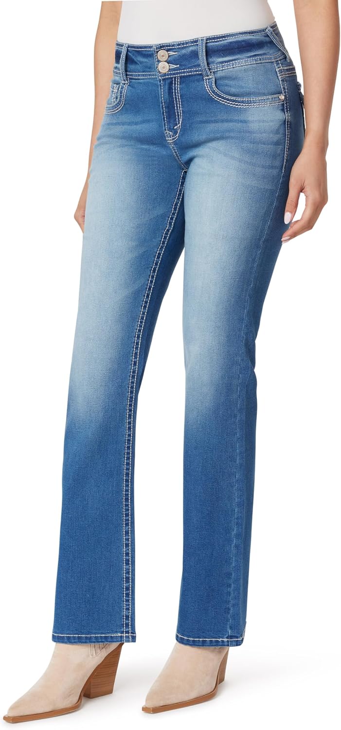 WallFlower Luscious Curvy Bootcut Jeans for Women, Sizes 0-24
